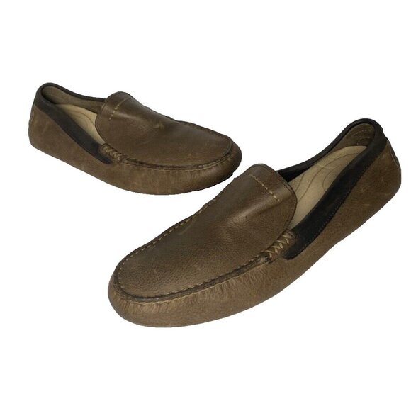 UGG Other - UGG Henrick Men's driving loafer Slip On Leather Shoes 1010137 Brown 9.5 US
